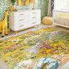 Large Cartoon Fun Quick-Dry Water-Absorbent Crystal Velvet Floor Mat for Living Room