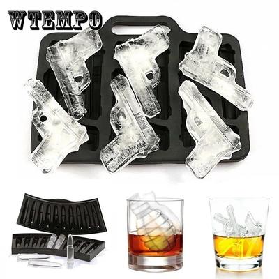 Creative Gun Bullet  Shape Ice Cube Maker DIY Ice Cube Tray Chocolate Mold Home Bar Party Cool Whiskey Wine Ice Cream Tool