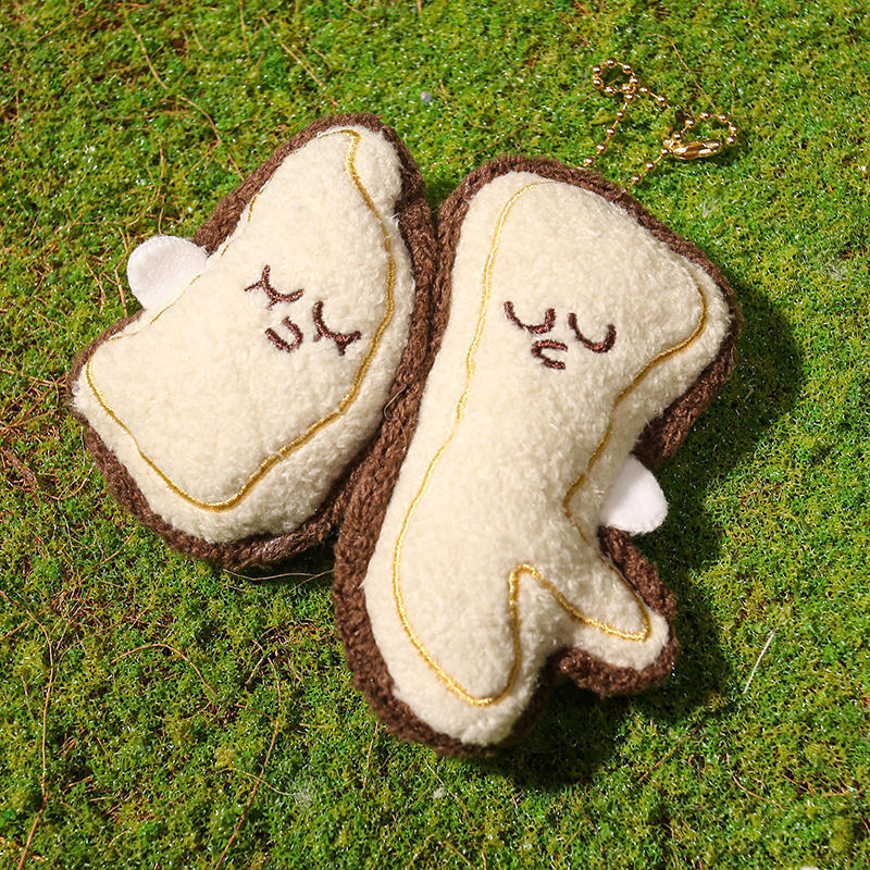 Mushroom Plush Keychain With Pp Cotton Filling For Foodie Gift And Collectors Accessory