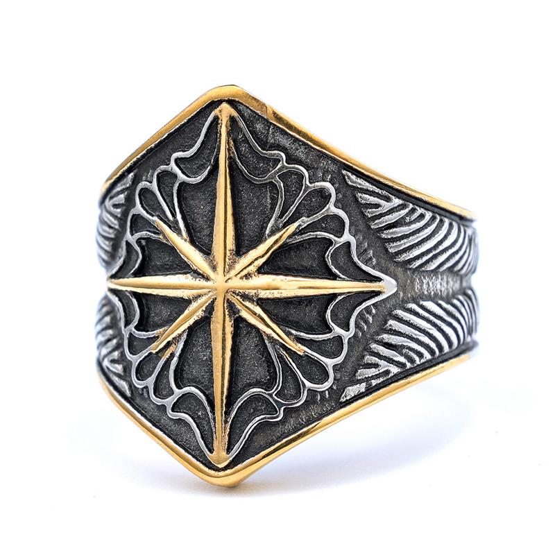 Vintage Anchor Lighthouse Ocean Sailor Ship Viking Rings Men Women Stainless Steel Ring Punk Rock Fashion Jewelry Dropshipping