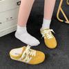 Baotou Slippers, Women Wear Red Heelless Size 34 Soft-soled Pregnant Women's Half Slippers Outside Summer.