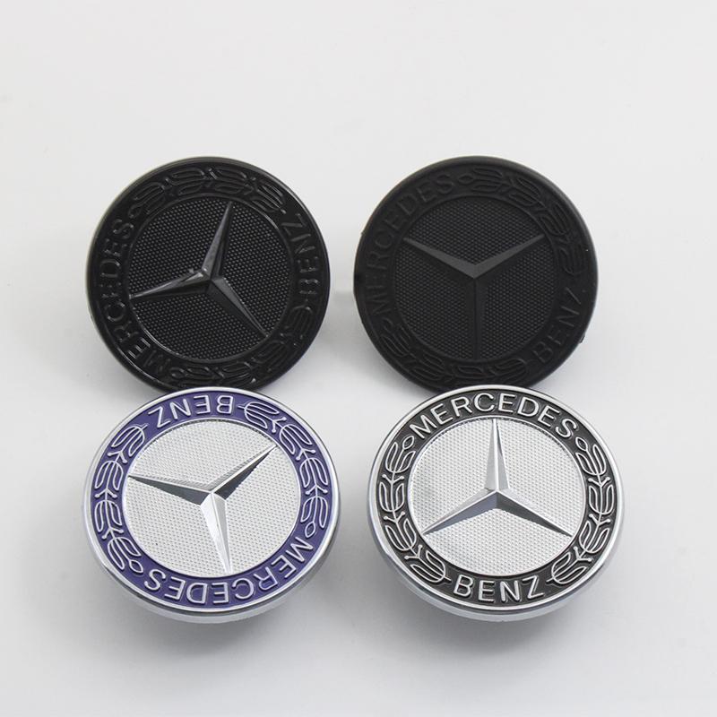 For Mercedes Benz AMG W212 W213 W205 W177 W247 W176 CLS CLA CLK CLG GLS 57mm Car Logo Front Hood Badge Emblem Bonnet Accessories