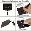 20 Pezzi Cartellini Prezzo Cancellabili con Clip Metalliche Segnaletica Lavagna in Plastica Resistente Etichette Espositive Riutilizzabili e Facili da Scrivere per la Vendita al Dettaglio