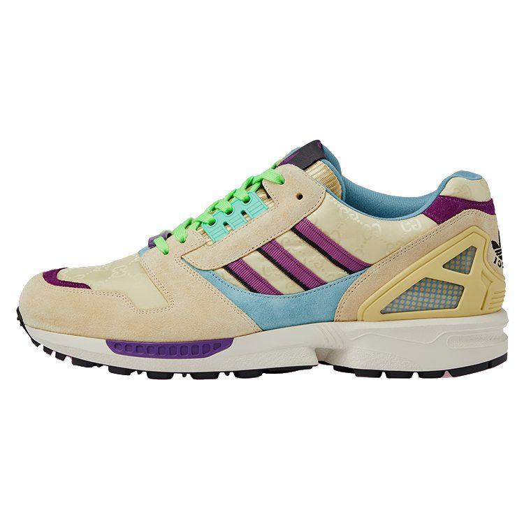 Gucci X Adidas Originals ZX 8000 GG Monogram Sneakers Beige 721936 AAA9C 9341