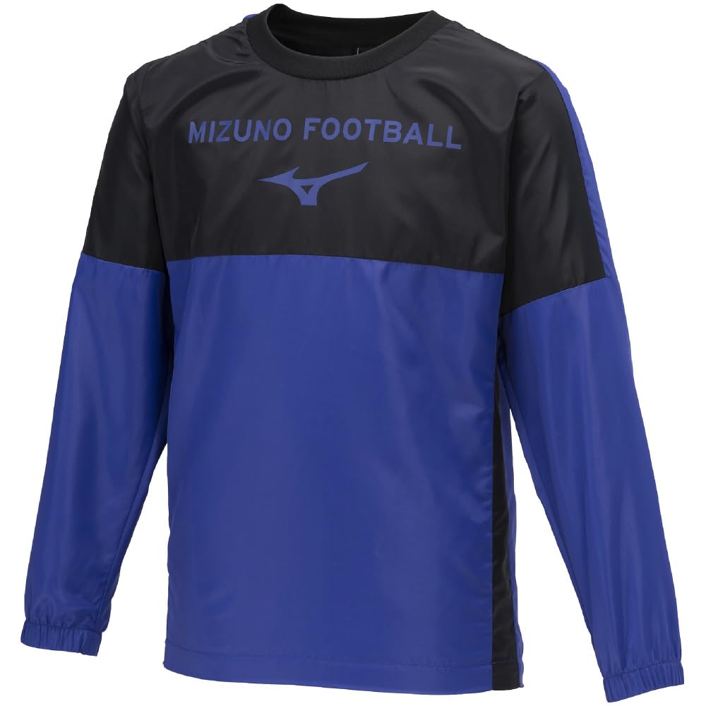 

Mizuno P2MEAG60 Футболка детская водоотталкивающая, размер 160, черно-голубая