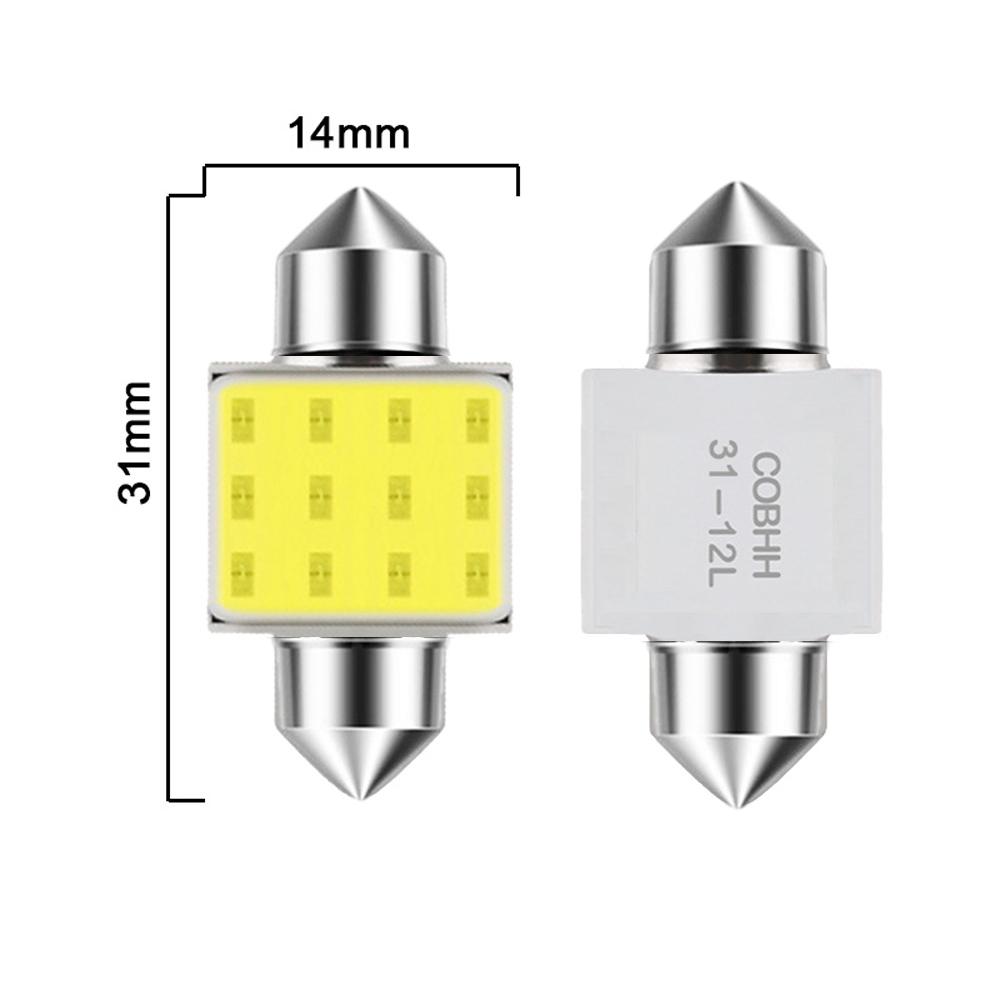 Automotive LED Dual Row Reading Lights High Brightness Overhead Lights COB Indicator Lights Automotive Lighting Accessories