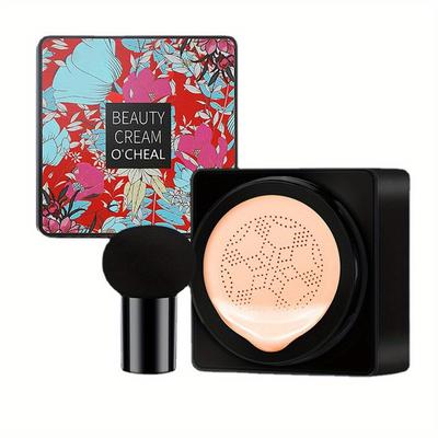 Mushroom Head Air Cushion BB Cream  Face Concealer Brightening Skin CC Cream Lightweight Full Coverage Multi-functional Foundation Primer