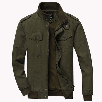 New Autumn Cotton Men's Jacket Military Tooling Plus-size Casual Coat