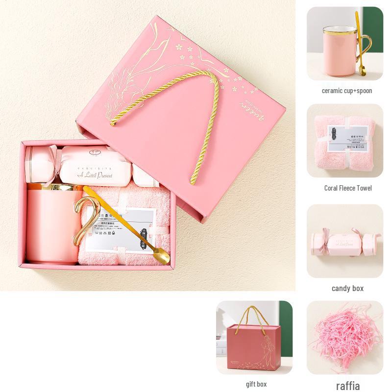 European Style Ceramic Mug Gift Set - Perfect for Weddings, Birthdays, Graduations, and Parties