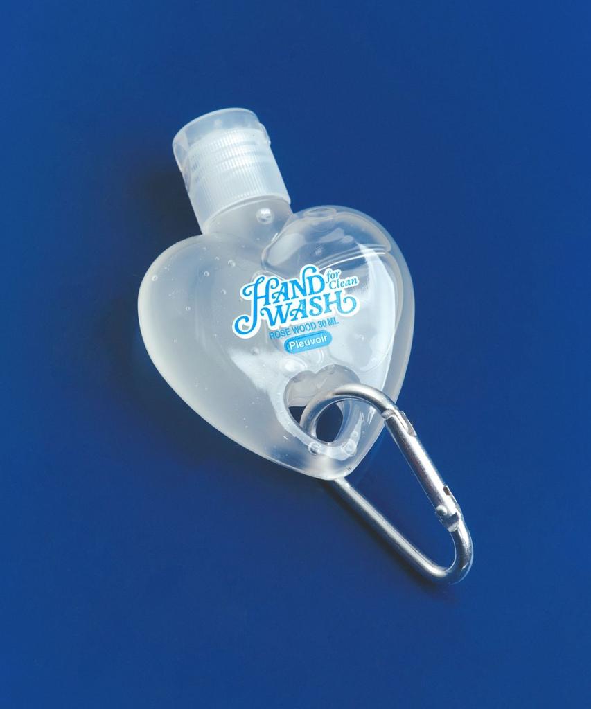 Heart Keyring Hand Wash Rosewood 30mL