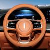 Leather Steering Wheel Cover Breathable Car Interior Handle Cover For Great Wall Wey Mocca Macchiato Latte Lanshan Blue Mountain