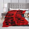 Invincible Thragg  Red Print Blanket Quality Soft  Throw Blanket Winter Picnic Home Decor Street Trend Bedspread