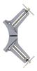 Takagi GISUKE Aluminium-Winkel zum Nageln und 70mm-Klemme, Rechtwinkliges Heften, Grau,