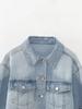 Spring & Autumn Women's Short Denim Jacket and Skirt Set - European & American Style