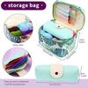 87-Piece Beginner Crochet Set, Plastic Sewing Needle Sewing Mark Storage Bag Knitted Material Package