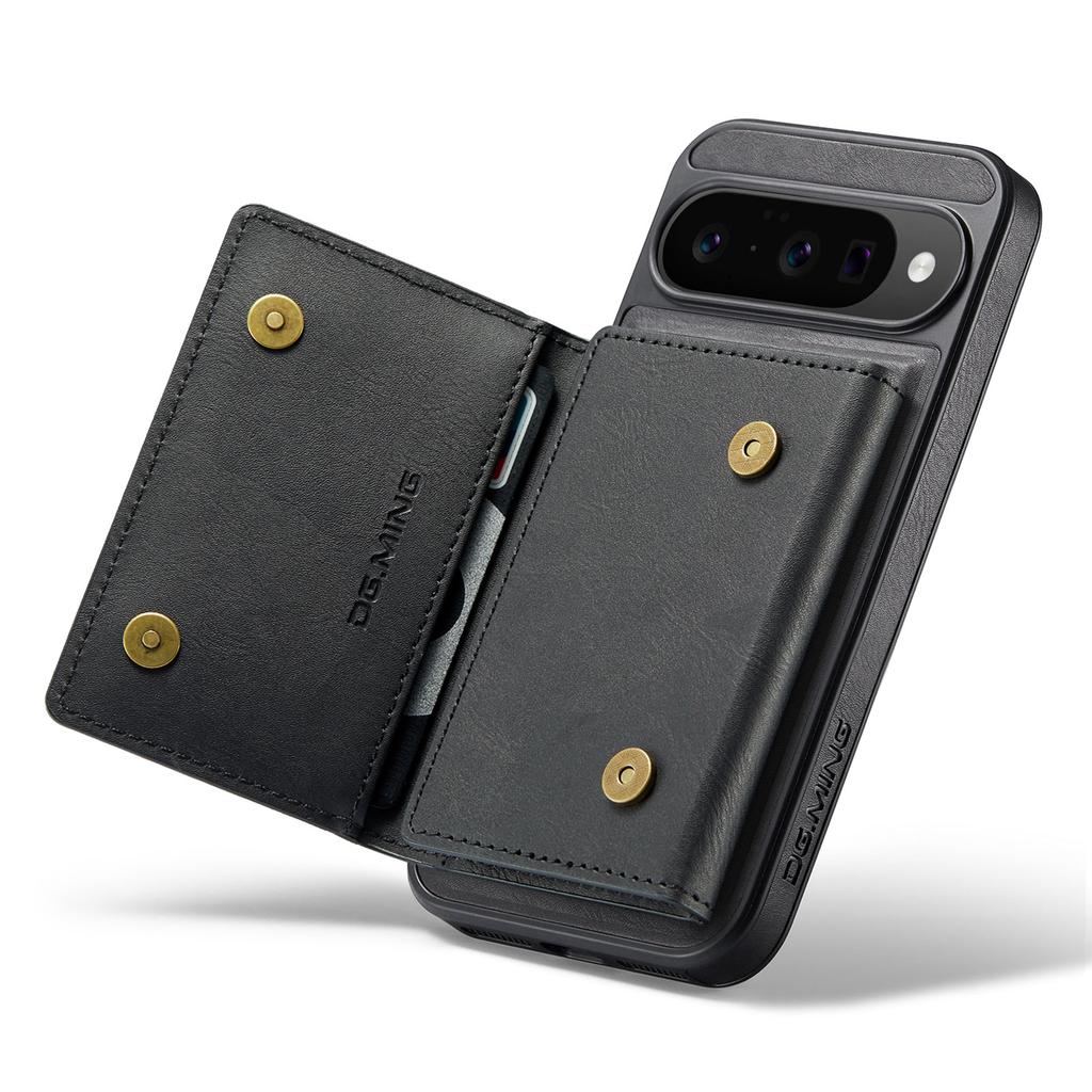 DG.MING M5 Series For Google Pixel 10/10 Pro Case Detachable Magnetic Leather Phone Cover with Card Slots