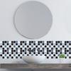 Elegant 3d Mosaic Self-adhesive Oil-proof Wall Sticker Set For Home Kitchen Decor