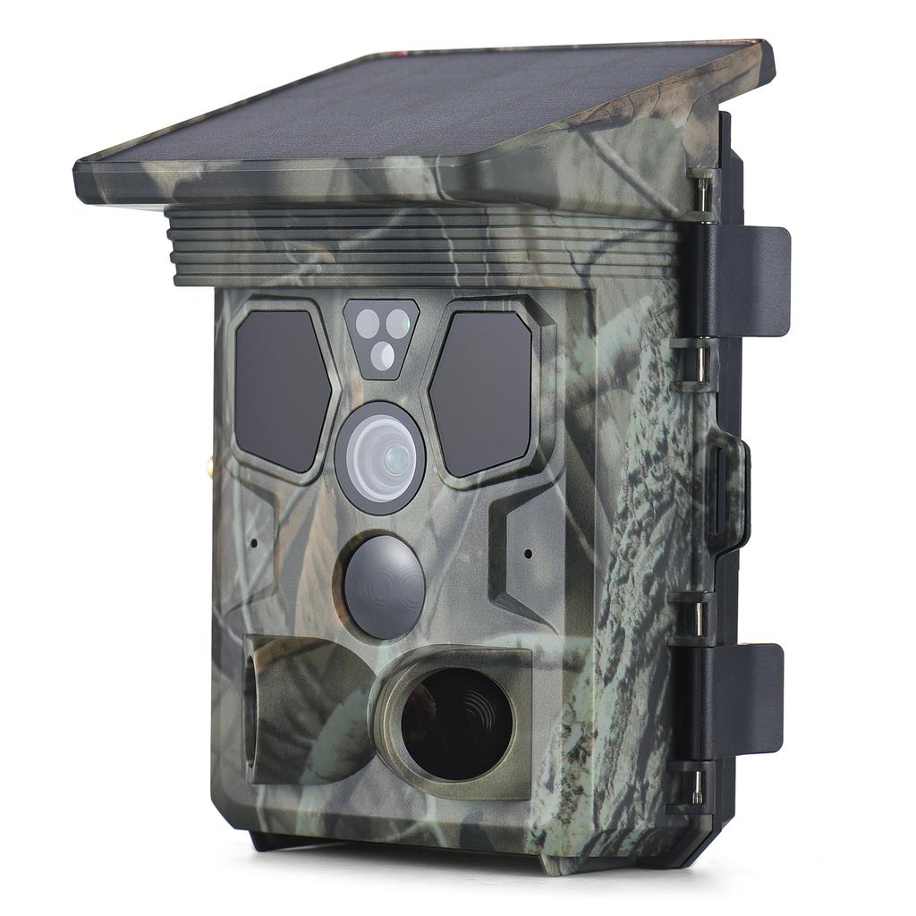4G LTE Trail Camera Live Streaming 2K 30MP Night Vision 0.3s Trigger Time 120 degrees  Wide Sensor Hunting Camera