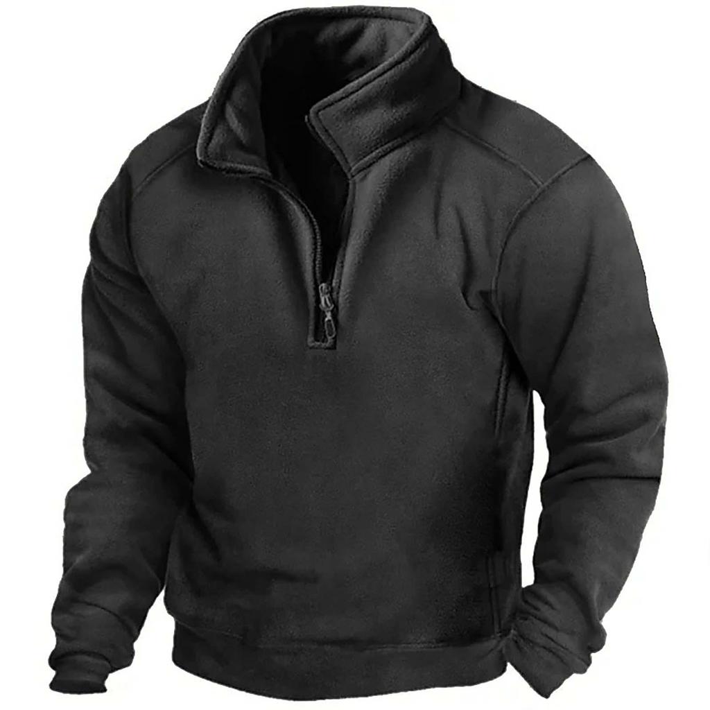 Spring And Men's Standing Collar Sweatshirt Is Outdoor Casual Sweaters Tops