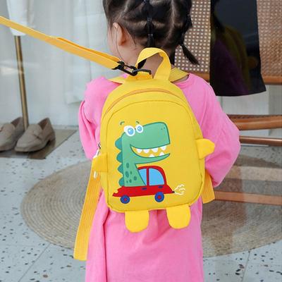 Sacs à dos d'école mignons de dessin animé dinosaure pour enfants Sacs à dos anti-perte Sac à dos pour tout-petits Sac d'école pour la maternelle