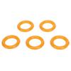 20pcs Bobbin Winder Rubber Tire Ring Flexible Elastic Portable Bobbin Winder Ring for Replacement Yellow