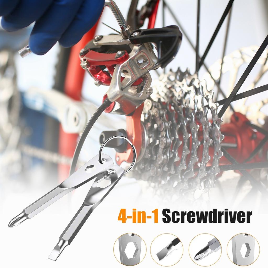 Keychain Screwdriver Tool Gifts for Men, Kusonkey 4-in-1 Screwdriver Bit