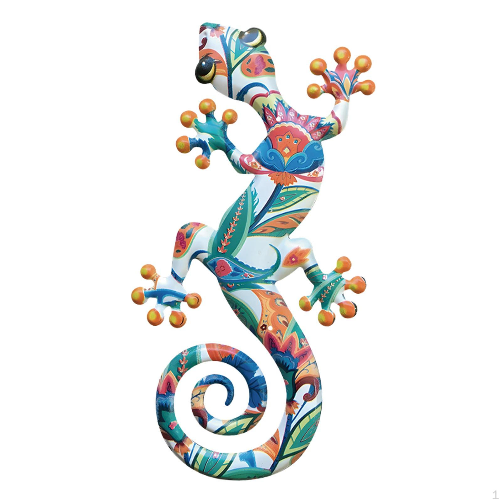 

Металлический декор Геккон для сада и дома Style D