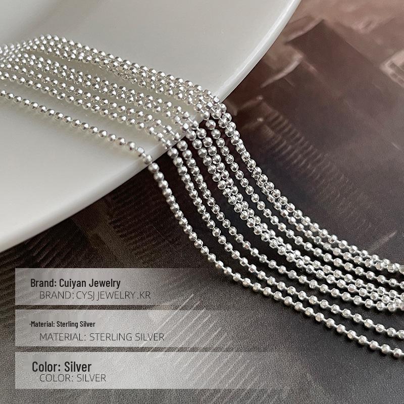 Cui Yan S925 Sterling Silver Waterfall Bracelet - Korean Style Light Luxury Gift for Women and Best Friends