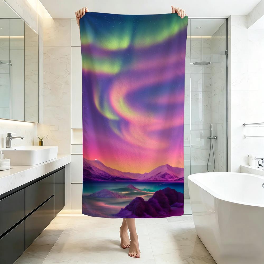Aurora Borealis Towel Five-Star Hotel Quality Eco-Friendly Ultra Soft Thick Towels & Beach Towels