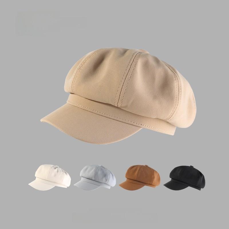 Cappello da Newsboy in Cotone da Donna Primavera Autunno Protezione Solare Accessorio Moda Casual