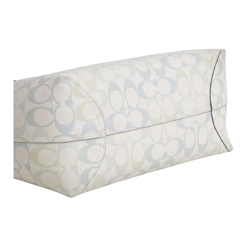 Coach City 26 Klassische Print-Logo-Beschichtete Leinwand-Tragetasche Damen-Tragetaschen Blau CDZ09-SVYUA