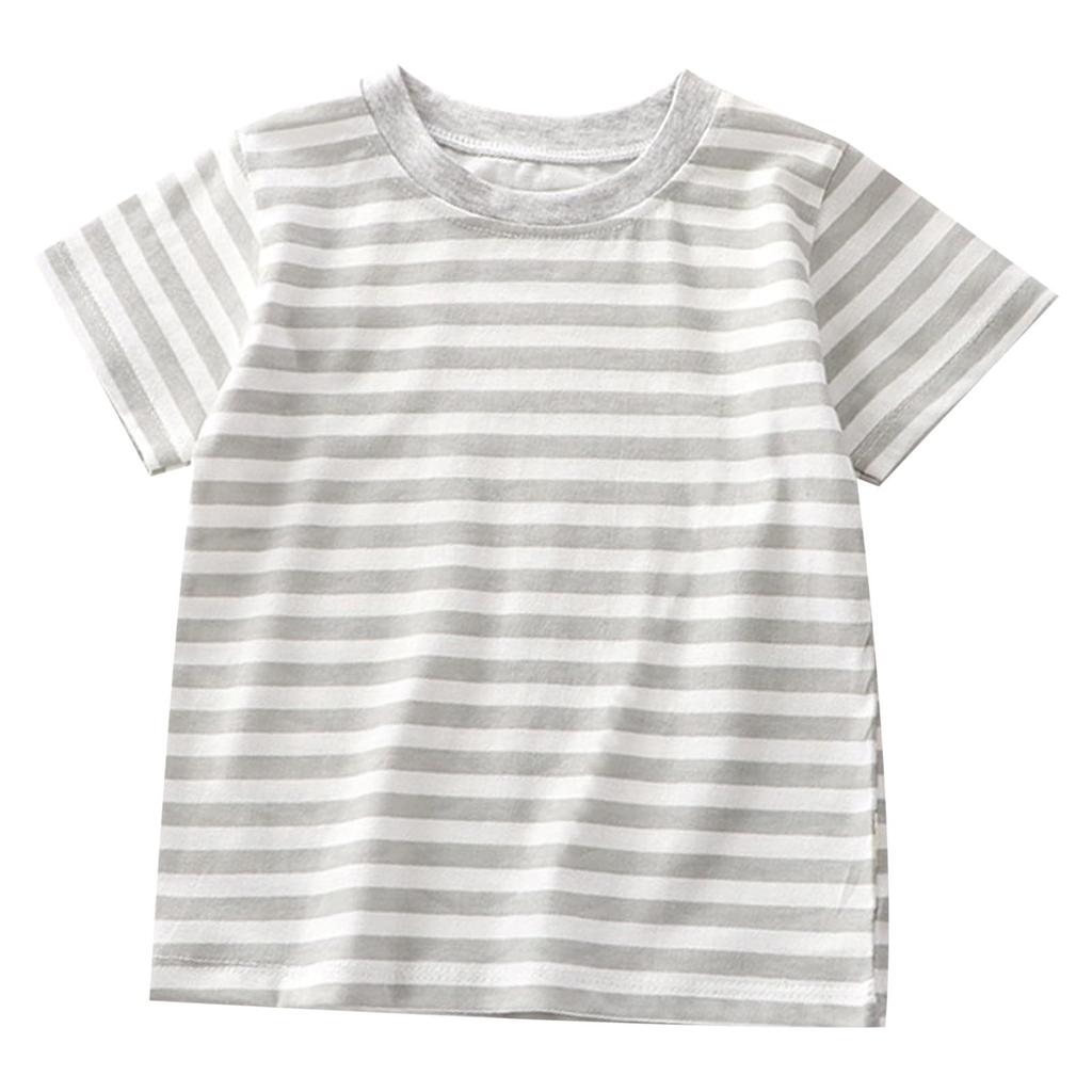 Children's Casual Short-sleeved Printed Round Neck Fashionable T-shirt Top