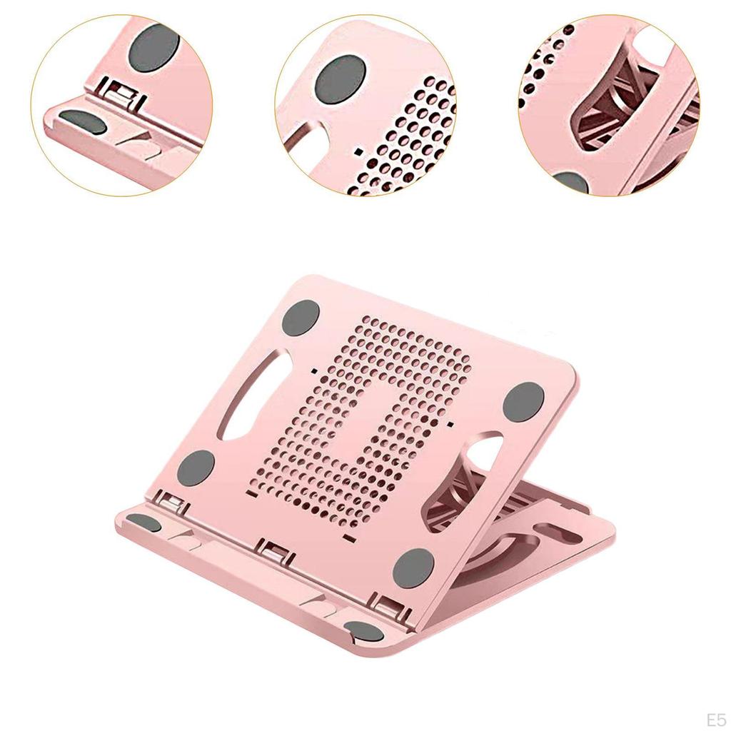 Laptop Riser Stand, Folded Shelf Ventilated Cooling Notebook Computer Holder Adjustable 8