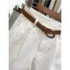 Loose and Comfortable Women's Cotton Shorts, Korean Style High-Waist Wide-Legged Casual Shorts