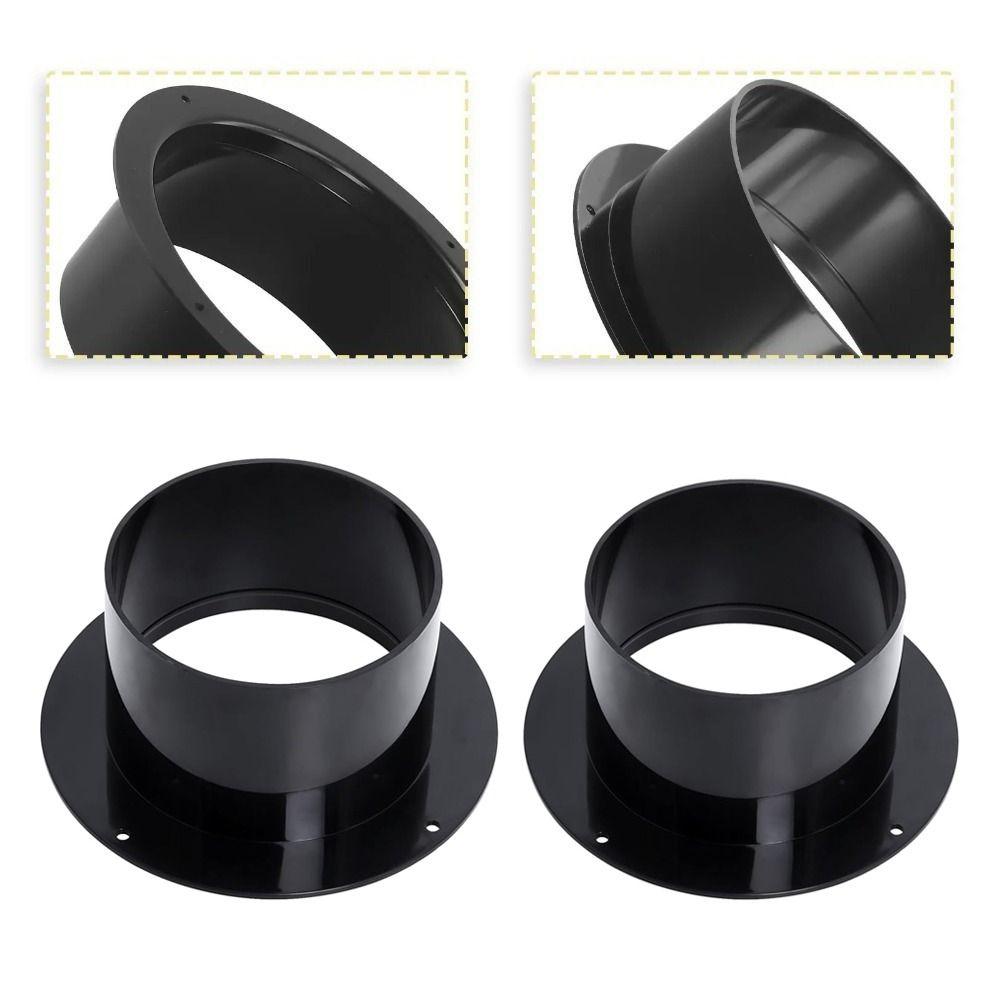 

Plastic Wall Flange Connector Black Exhaust Pipe Connector Air Ducting Connection Ventilation Pipe 75mm