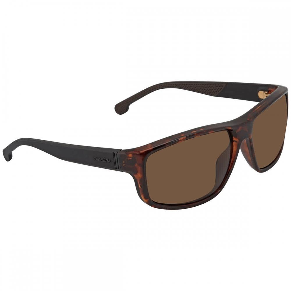 Carrera Bronze Polarized Rectangular Men S SunglaSSeS Carrera 8038 S 0086 Sp 61