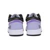 Jordan Air Jordan 1 Slip Resistant Abrasion Resistant Low top Vintage Basketball Shoes Men's Black White Purple 553558-131(Team85-)