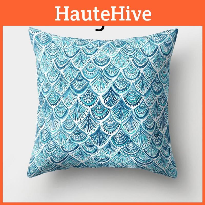 Luxuriöser Meerjungfrau Fischschuppen Kissenbezug Weicher Pfirsichstoff Für Schlafzimmer Und Sofa