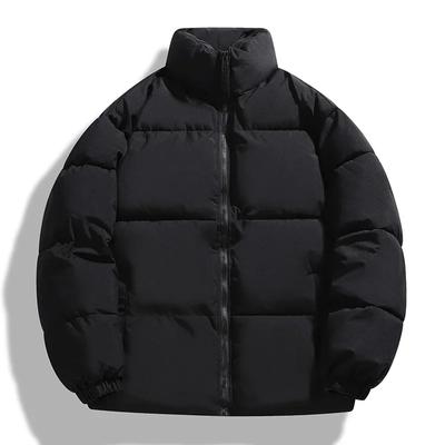 Chaqueta de Invierno para Hombre Parkas Casuales de Invierno Abrigo Cálido Grueso Ropa Exterior Cuello Alto Abrigos para Hombre Color Sólido Cremallera Ropa para Hombre
