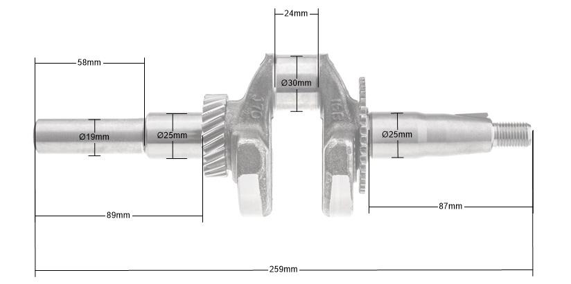 Crankshaft Engine Weima Wm170F/P Tiller Gl11