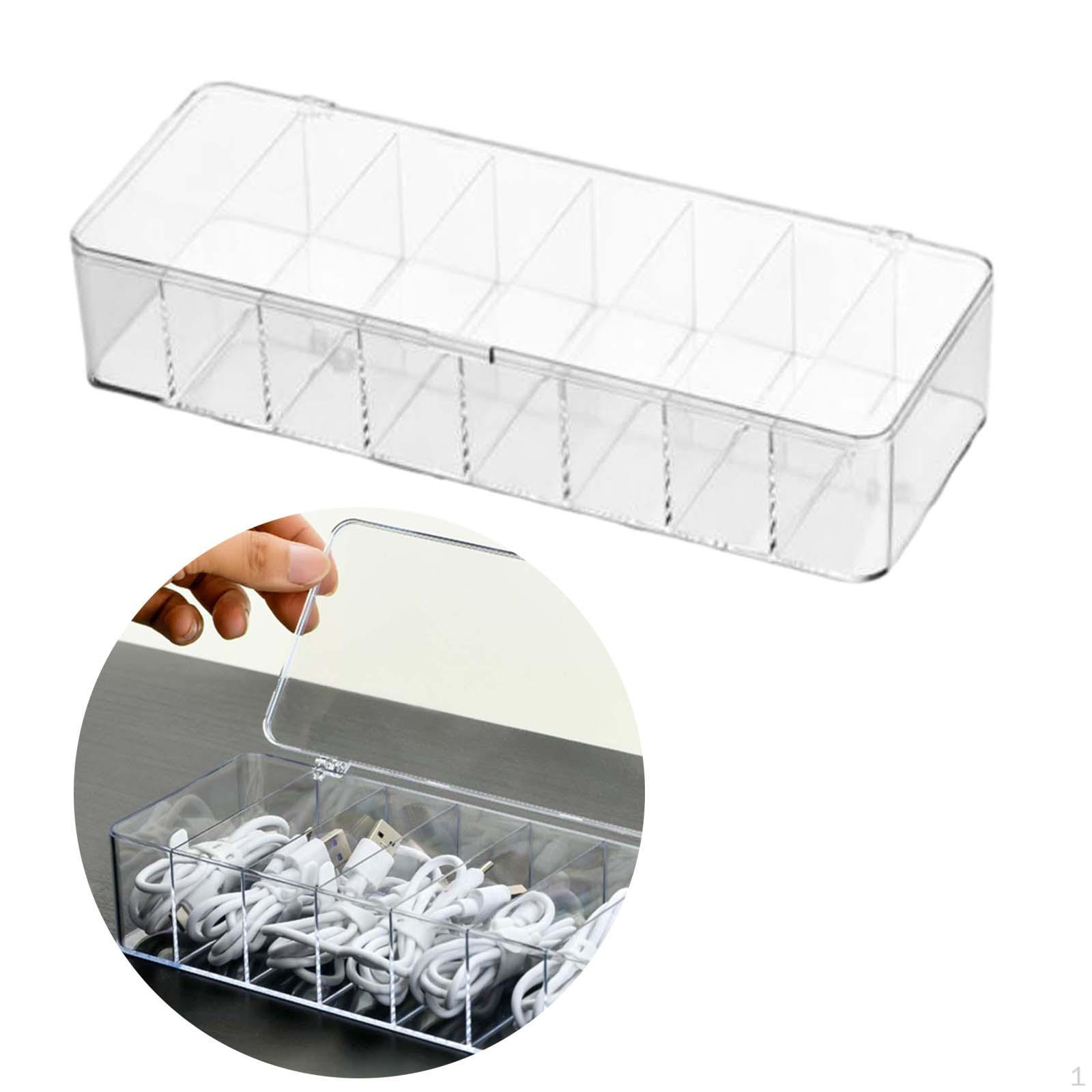 

Акриловый кабельный органайзер, коробка для управления, аккуратный футляр с крышкой, шнур питания