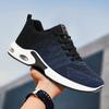 Sneakers New Large Size Men's Shoes Air Cushion Cushioning Running Shoes Flying Woven Breathable Shoes Men's Soft Sole Comfortable Mesh Shoes