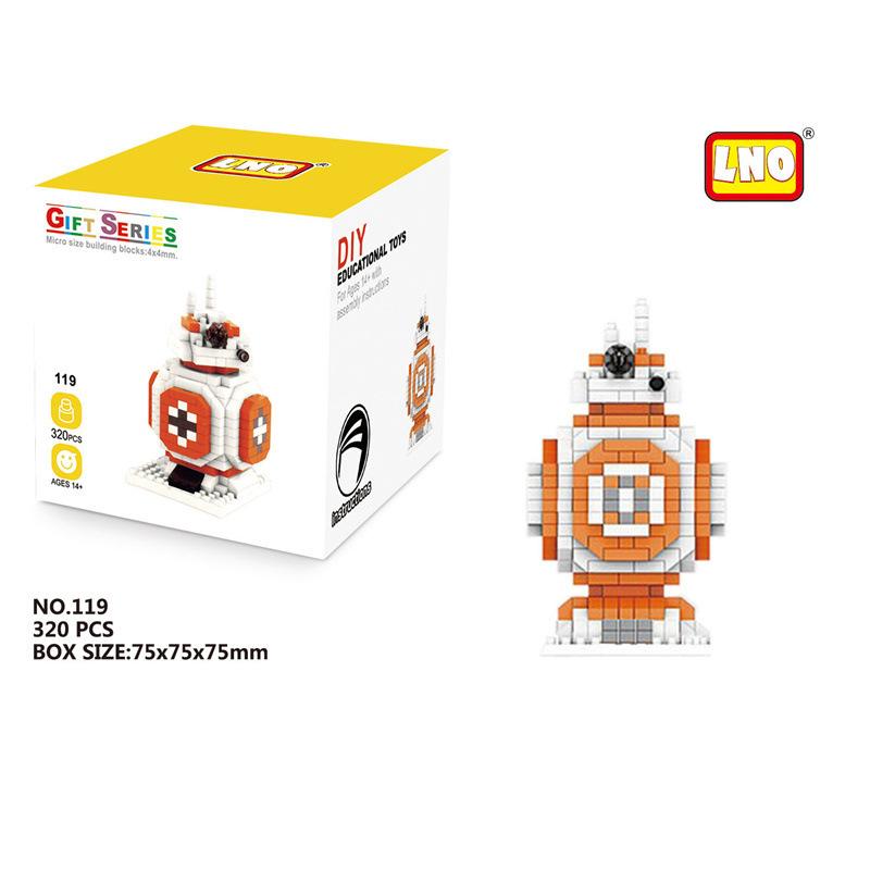 Star War Building Blocks Darth Vader BB-8 Stormtrooper Model Bricks Mini Yoda Mirco Blocks Gifts Toys For Kids