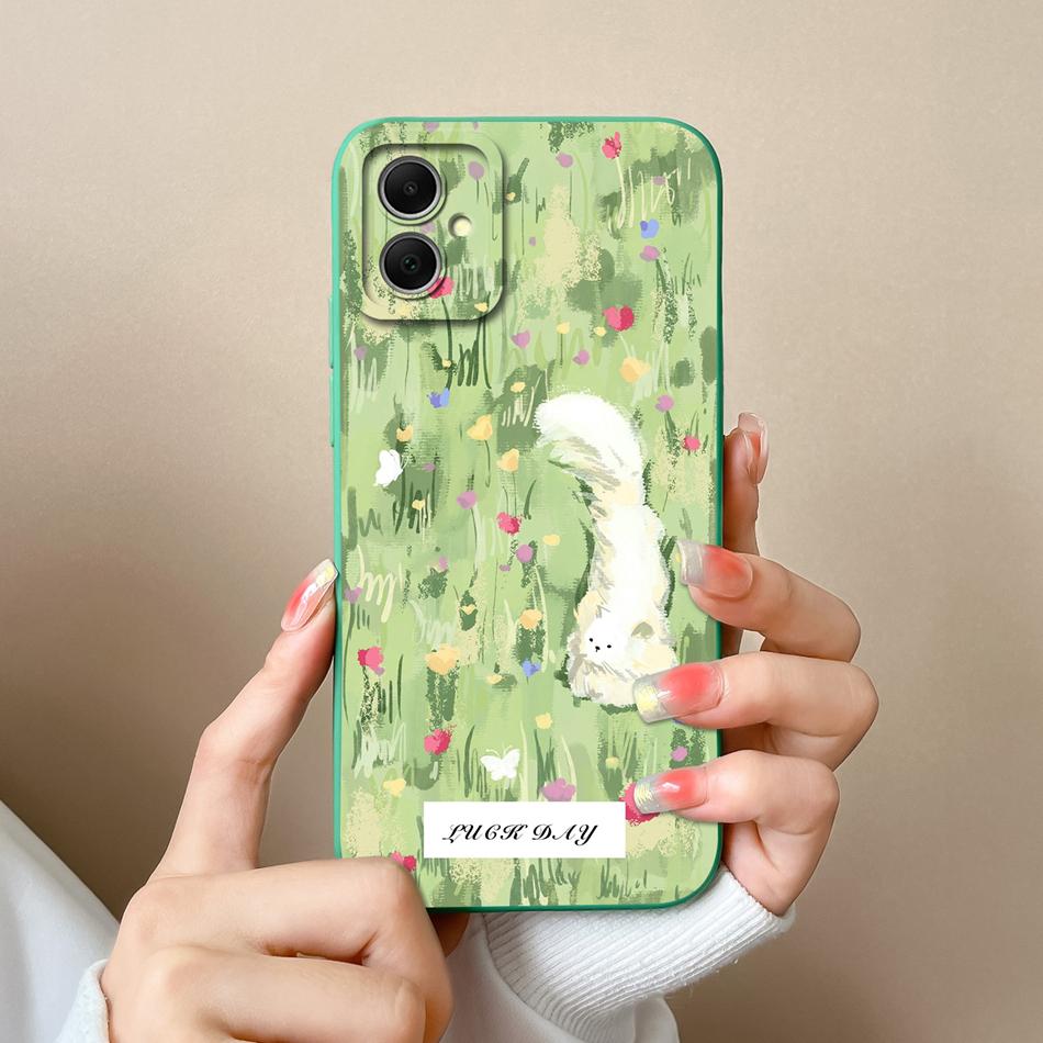 For Samsung Galaxy A05 A05S Case Cute Design Full Protection Funda For Samsung A 05 Soft Liquid Silicone Phone Back Cover Coque