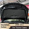 Compatible With Toyota Camry 2006-2011 Front Engine Hood Insulation Pad Sound Heat Cotton Pad Soundproof Mat Cover Foam Fireproof,