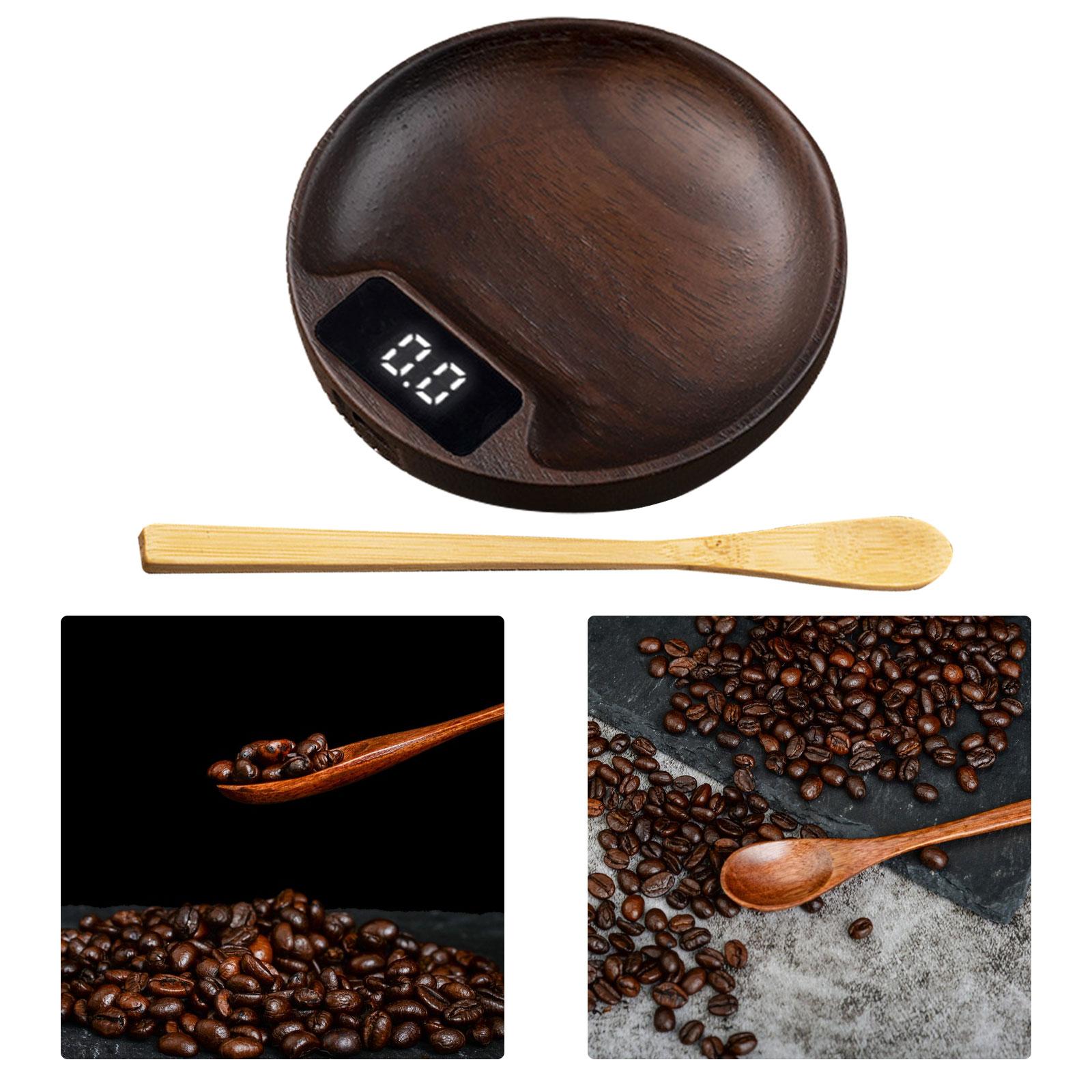 Wood Electronic Tea Scale Professional Sturdy Jewelry Scale Birthday Gifts Mini Scale Digital Scale for Tea House Office Home