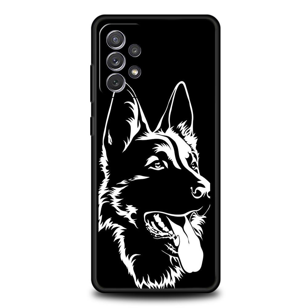 

Beauty German Shepherd Dog Case for Samsung A51 A71 A21S A17 A11 A15 A25 A23 A33 A53 A73 A07 A03S A05S A13 A35 A55 5G Cover Samsung A35 5G