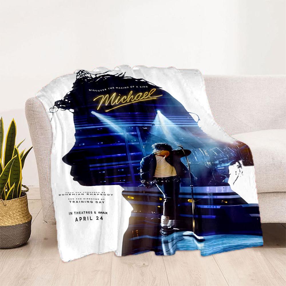 Michael Jackson 68 Blanket Warmthful Decor Great for Bedding Picnics Seaside for All Occasions Stylish Decor Gifts For Family Or Friends