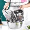 Multi-Functional Stainless Steel Grating and Slicing Bowl 
