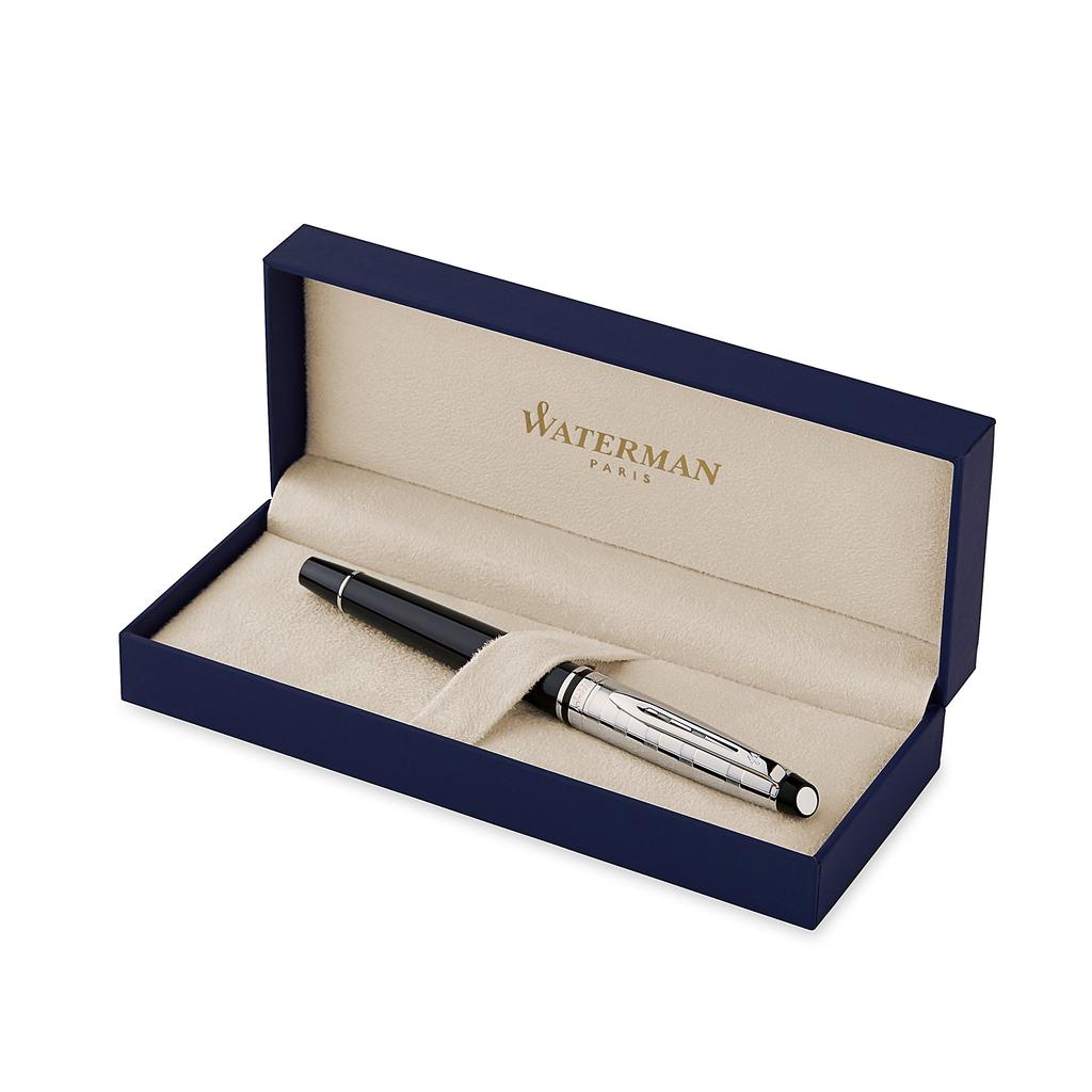 Waterman Fountain Pen F Fine Nib Expert Deluxe Black CT S2243172 Officially Imported